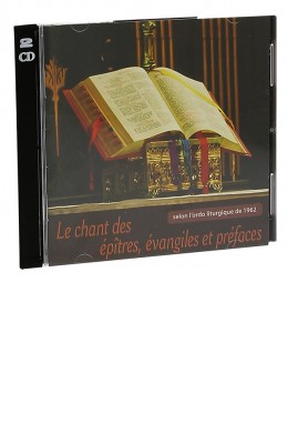 Double CD Chants des épîtres, évangiles et préfaces