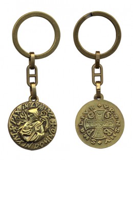 Porte-clef saint Benoît (bronze)