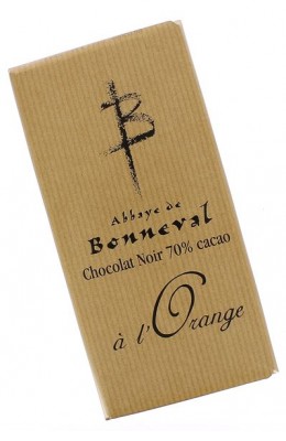 Chocolat noir 70% cacao à l’orange