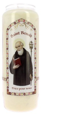 Veilleuse Neuvaine Saint Benoît